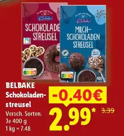 Lidl BELBAKE Schokoladenstreusel Angebot