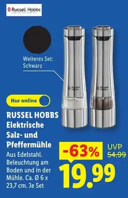 Lidl RUSSEL HOBBS Elektrische Salz- und Pfeffermühle Angebot
