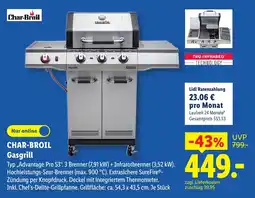 Lidl CHAR-BROIL Gasgrill Angebot