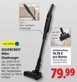 Lidl SILVERCREST Akku- Staubsauger Angebot