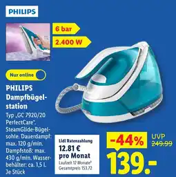 Lidl PHILIPS Dampfbügelstation Angebot