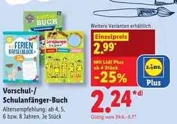 Lidl Vorschul-/ Schulanfänger-Buch Angebot