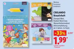 Lidl CRELANDO Kreativheft Angebot