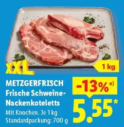 Lidl METZGERFRISCH Frische Schweine- Nackenkoteletts Angebot
