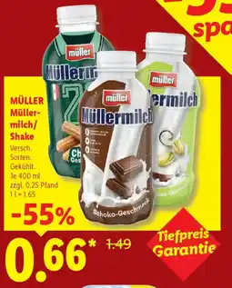 Lidl MÜLLER Müllermilch/ Shake Angebot