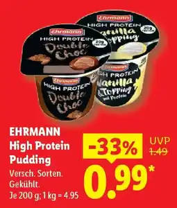 Lidl EHRMANN High Protein Pudding Angebot