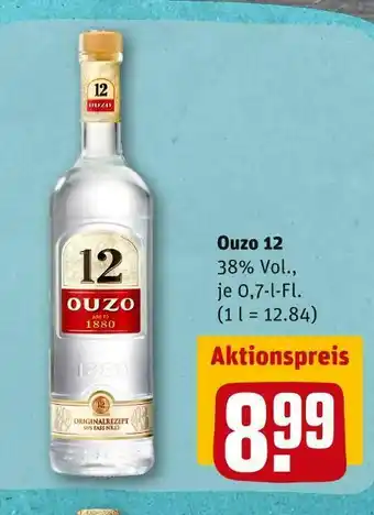 REWE Ouzo 12 schnaps Angebot