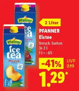 Lidl PFANNER Eistee Angebot