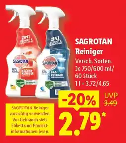 Lidl SAGROTAN Reiniger Angebot