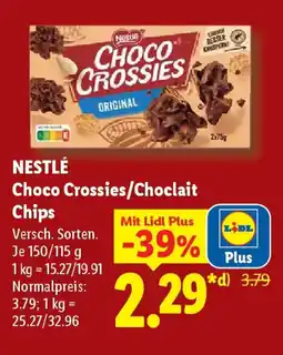Lidl NESTLÉ Choco Crossies/Choclait Chips Angebot