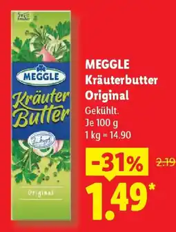 Lidl MEGGLE Kräuterbutter Original Angebot