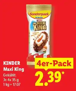 Lidl KINDER Maxi King Angebot