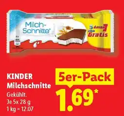 Lidl KINDER Milchschnitte Angebot