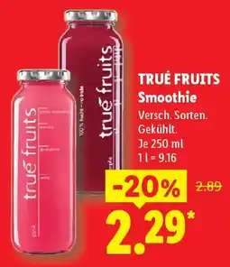 Lidl TRUÉ FRUITS Smoothie Angebot