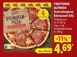 Lidl TRATTORIA ALFREDO Steinofenpizza Edelsalami XXL Angebot