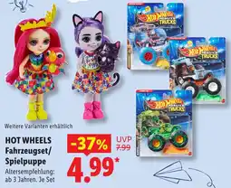 Lidl HOT WHEELS Fahrzeugset/ Spielpuppe Angebot