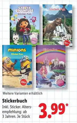 Lidl Stickerbuch Angebot