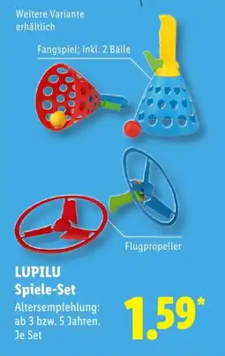 Lidl LUPILU Spiele-Set Angebot