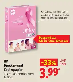 Lidl HP Drucker- und Kopierpapier Angebot