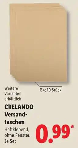 Lidl CRELANDO Versandtaschen Angebot