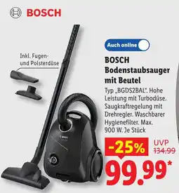 Lidl BOSCH Bodenstaubsauger mit Beutel Angebot