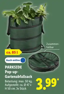 Lidl PARKSIDE Pop-up- Gartenabfallsack Angebot