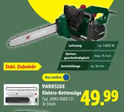 Lidl PARKSIDE Elektro-Kettensäge Angebot