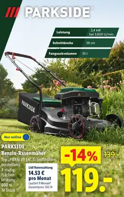 Lidl PARKSIDE Benzin-Rasenmäher Angebot