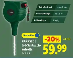 Lidl PARKSIDE Erd-Schlauchaufroller Angebot