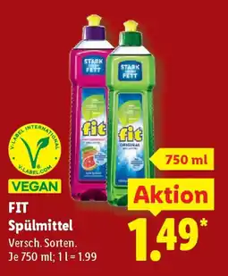 Lidl FIT Spülmittel Angebot