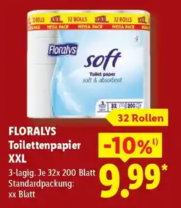 Lidl FLORALYS Toilettenpapier XXL Angebot