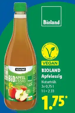 Lidl BIOLAND Apfelessig Angebot