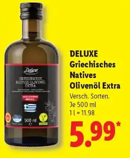 Lidl DELUXE Griechisches Natives Olivenöl Extra Angebot