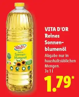 Lidl VITA D'OR Reines Sonnenblumenöl Angebot