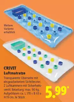 Lidl CRIVIT Luftmatratze Angebot