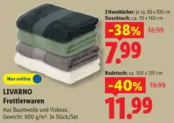 Lidl LIVARNO Frottierwaren Angebot