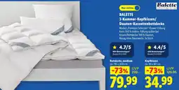 Lidl BALETTE 3-Kammer-Kopfkissen/ Daunen-Kassettenbettdecke Angebot