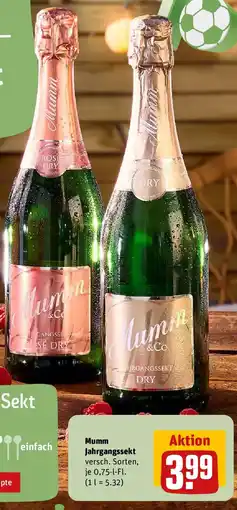 REWE Mumm Jahrgangssekt Angebot