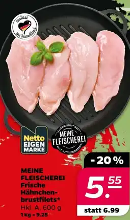 Netto MEINE FLEISCHEREI Frische Hähnchenbrustfilets Angebot