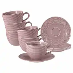 Netto Marken-Discount Seltmann Weiden Milchkaffeetassen mit Untertassen Beat Color Glaze 350 ml 6er Set Angebot