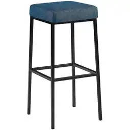Netto Marken-Discount CLP Barhocker Montreal I Gepolsterter Barstuhl mit Stoffbezug I Tresenhocker mit Metallgestell Angebot