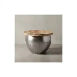 Netto Marken-Discount KADIMA DESIGN Couchtisch SERCHIO, rund, Industrial-Stil, Massivholz/Metall, Stauraum Angebot