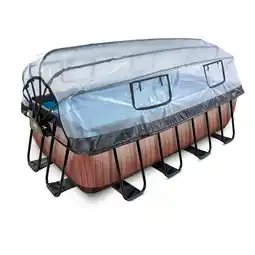 Netto Marken-Discount EXIT Frame Aufstellpool 400x200x122cm mit Sandfilterpumpe und Abdeckung, versch. Ausführungen Angebot