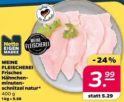 Netto MEINE FLEISCHEREI Frisches Hähnchenminutenschnitzel natur Angebot