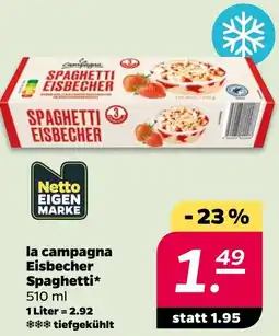 Netto la campagna Eisbecher Spaghetti Angebot