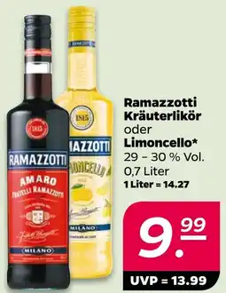 Netto Ramazzotti Kräuterlikör oder Limoncello Angebot