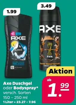 Netto Axe Duschgel oder Bodyspray Angebot
