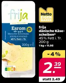 Netto frija dänische Käsescheiben Angebot