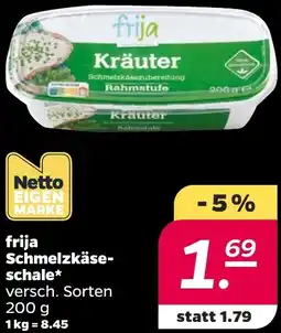 Netto frija Schmelzkäseschale Angebot