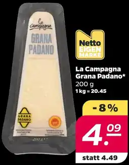 Netto La Campagna Grana Padano Angebot